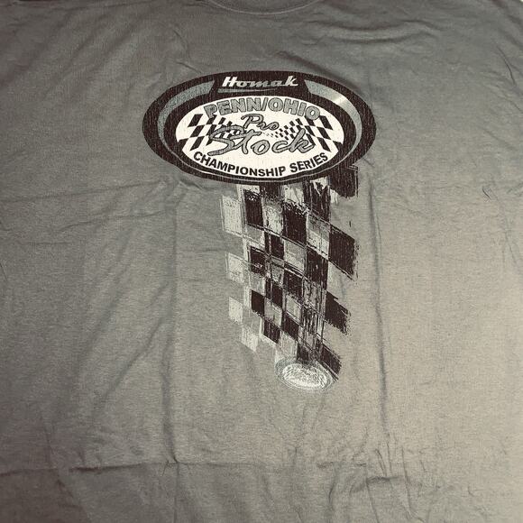 3XL PENN/OHIO Pro Stock Dirt Track Champoinship Series T-Shirt Homak Gray NWOT - Picture 10 of 11